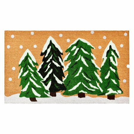 CONFIGURACION Winter Wonderland Rectangular Doormat Multi Color - 3 x 6 ft. CO2830365